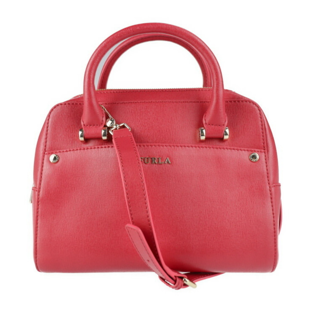 Furla Margot Handbag Leather Ruby Red